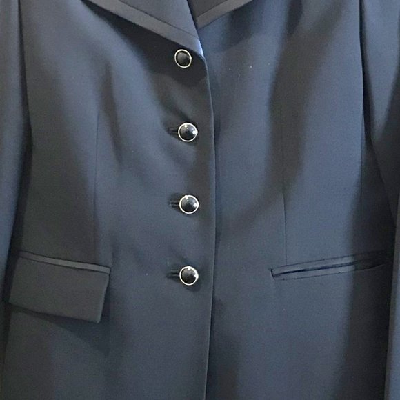 BLACK KASPER PETITE PANT SUIT FOR WOMEN, SIZE 2P, CAREER PROFESSIONAL BUSINESS - Picture 5 of 5